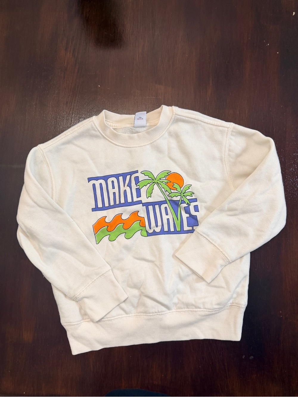 Boys "Make Waves" Graphic Sweatshirt
